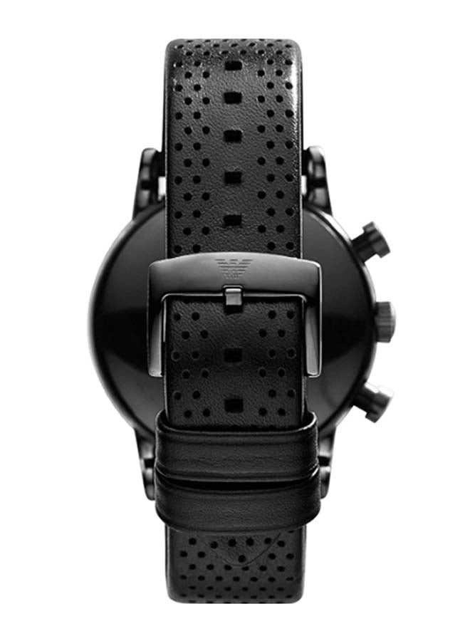 امبوريو ارماني ساعة يد كرونوغراف كلاسيكية طراز AR1737 - مقاس 41 مم - لون أسود للرجال - Image 2