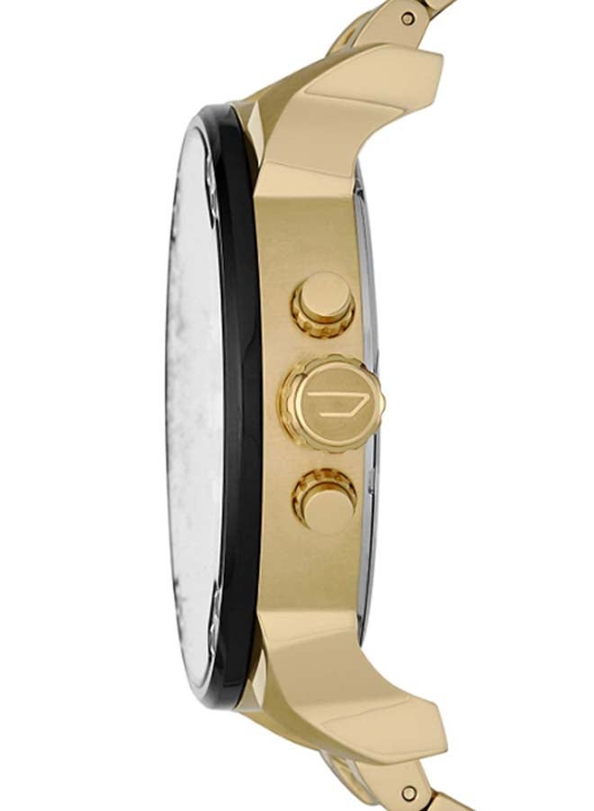 DIESEL Men's Mr Daddy Round Shape Metal Chronograph Wrist Watch 57 mm - Gold - DZ7333 - Image 4