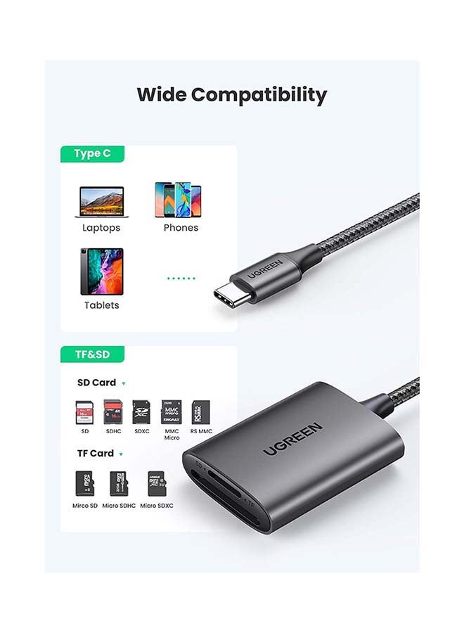 قارئ بطاقة SD USB C Micro SD قارئ بطاقة USB 3.0 OTG محول بطاقة الذاكرة متوافق مع TF، SD، Micro SD، SDXC، SDHC، MMC، RS-MMC، Micro SDXC، Micro SDHC لأجهزة MacBook Pro، iPad Pro - v1619069649/N46802625A_5