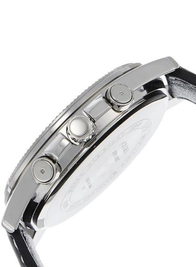 كاسيو ساعة يد إنتايسر بعقارب طراز MTP1375L-1A - قياس 49 مم - أسود للرجال - Image 3