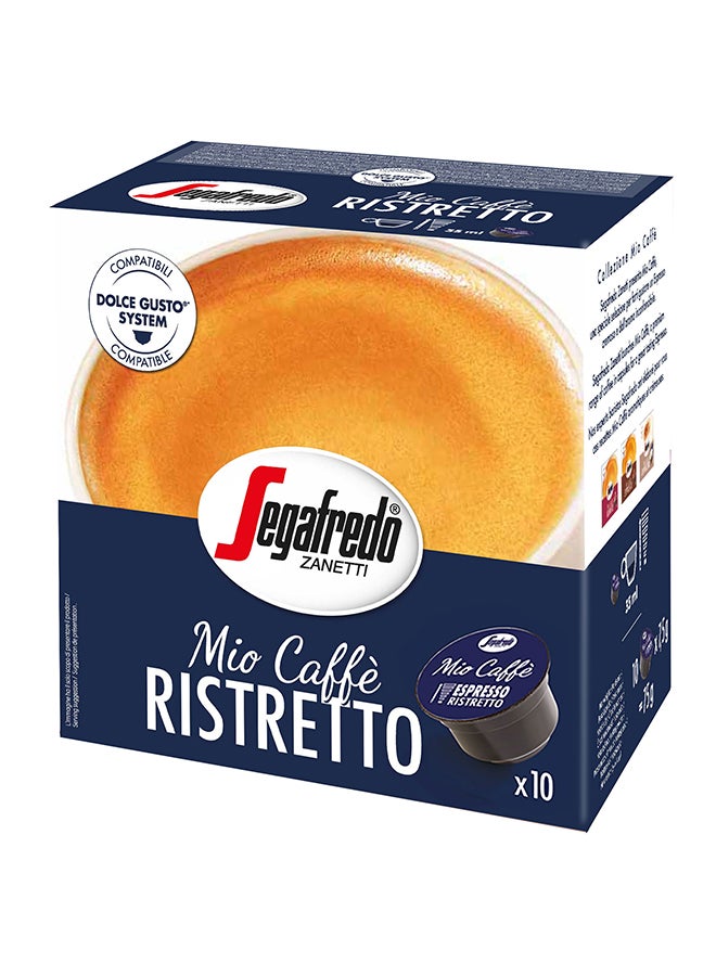 Segafredo Espresso Mio Caffe Ristretto Dolce Gusto Compatible Capsules, 10 Count 7.5grams - Image 1