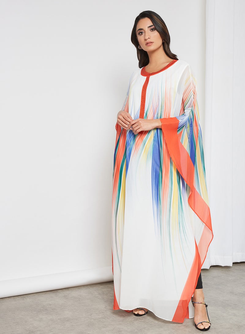 Bousni - Beads Embellished Kaftan Multicolour - Image 1
