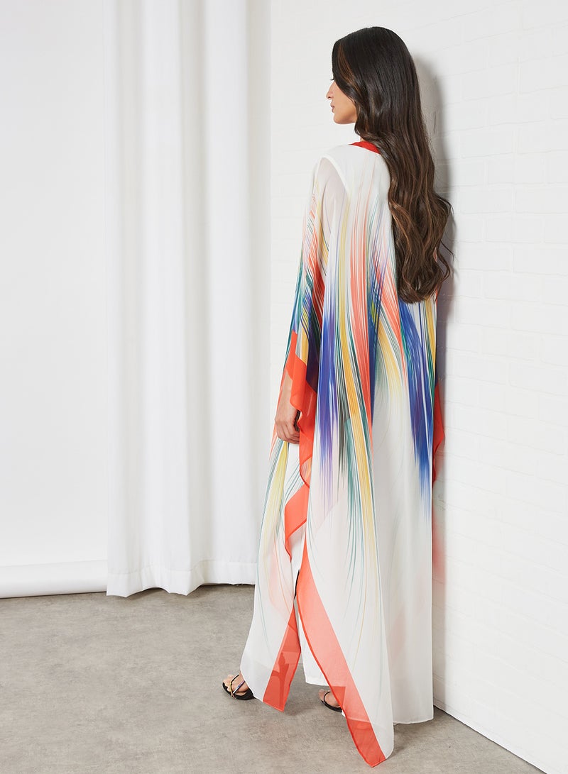 Bousni - Beads Embellished Kaftan Multicolour - Image 1