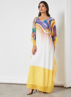 Beads Embellished Kaftan Multicolour
