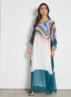 Beads Embellished Kaftan Multicolour
