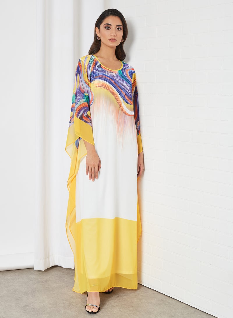 Bousni - Beads Embellished Kaftan Multicolour - Image 1