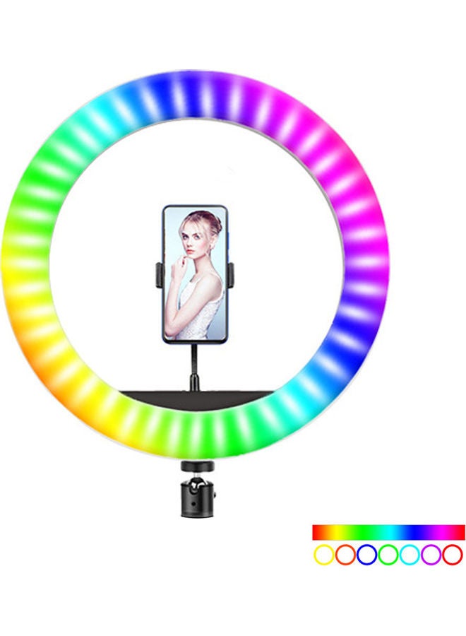 ضوء LED على شكل حلقة لصور السيلفي متعدد الألوان - Image 1