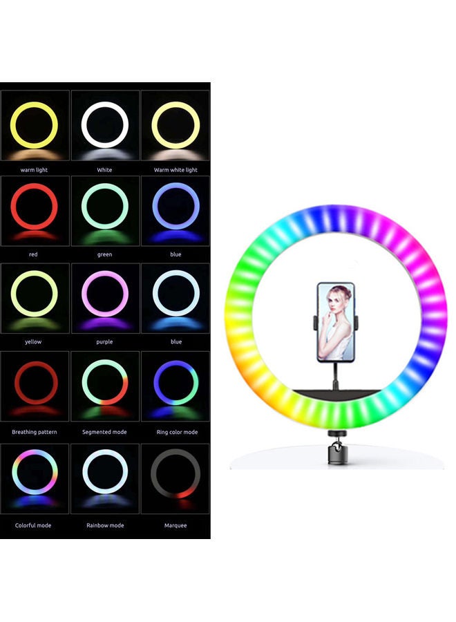 ضوء LED على شكل حلقة لصور السيلفي متعدد الألوان - Image 2