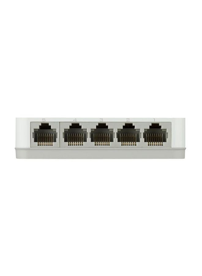 دي لينك محول مكتبي جيجابت بـ 5 منافذ - طراز DGS-1005A أبيض  - Image 2