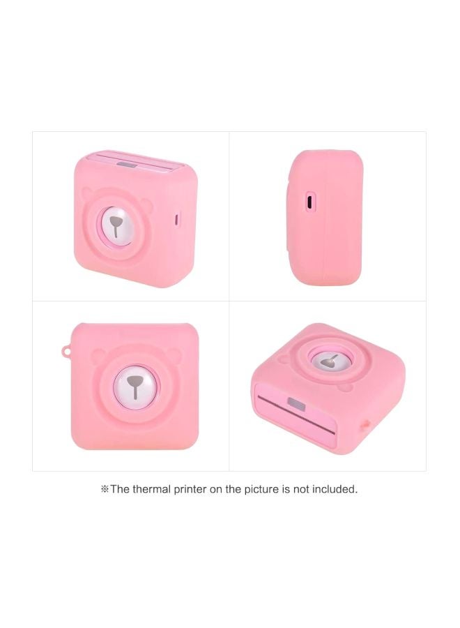 Aibecy Protecive Silicone Case For PeriPage A6 Thermal Printer Pink  - Image 4