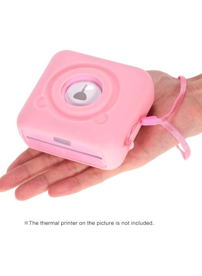 Aibecy Protecive Silicone Case For PeriPage A6 Thermal Printer Pink  - Image 5