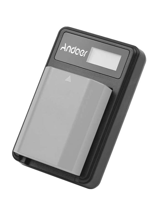 أندوير - شاحن بطارية كاميرا بمنفذ USB أسود - Image 1