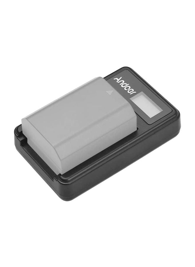أندوير - شاحن بطارية كاميرا بمنفذ USB أسود - Image 1