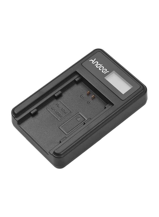 أندوير - شاحن بطارية كاميرا بمنفذ USB أسود - Image 1