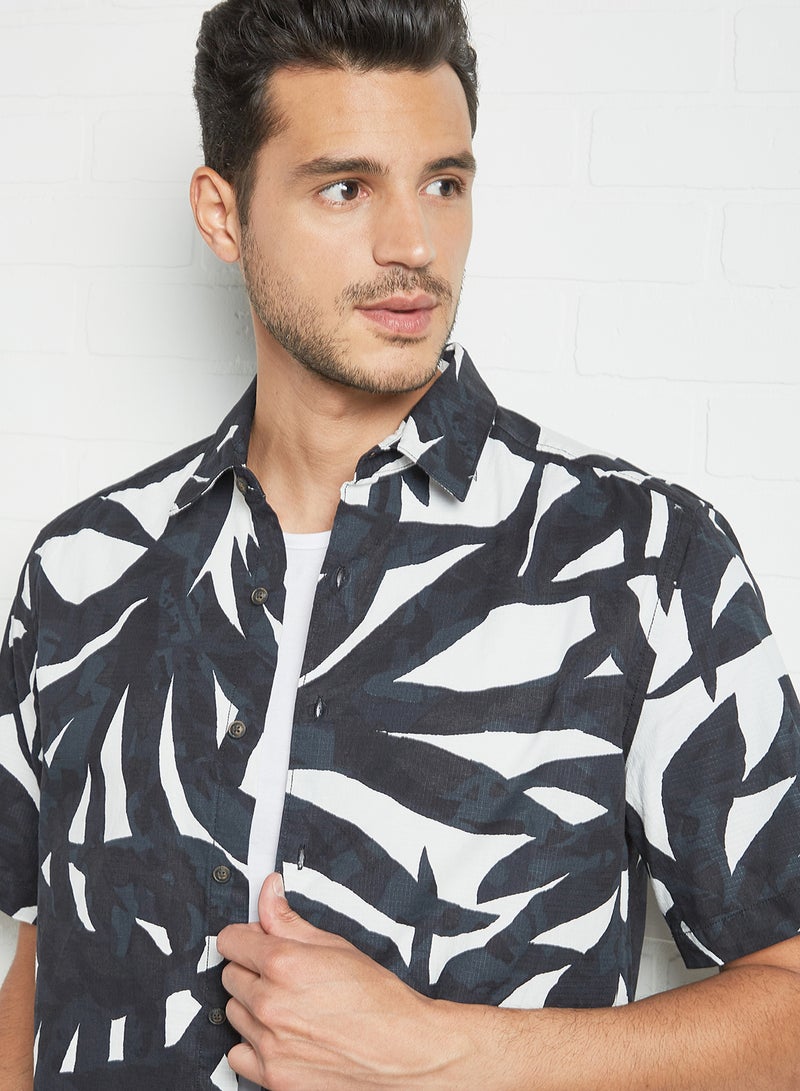 Only & Sons All-Over Print Shirt White - Image 3