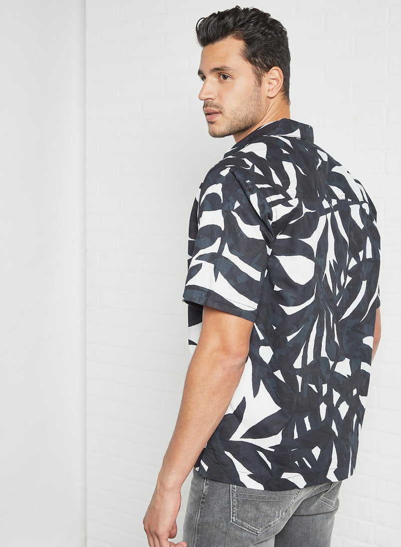 Only & Sons All-Over Print Shirt White - Image 4