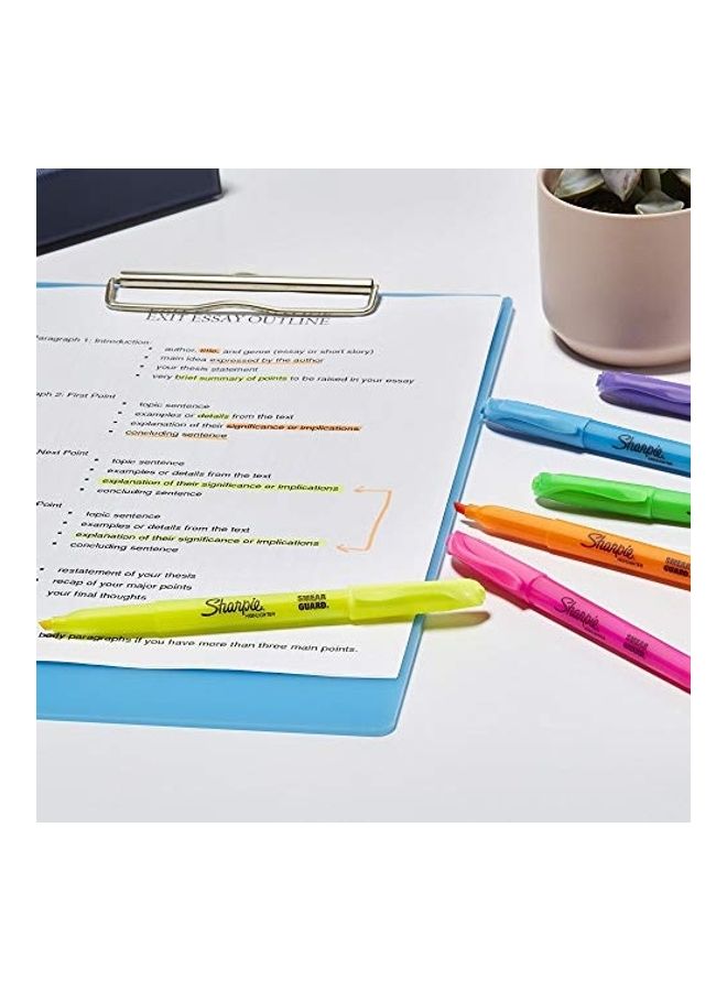 Sharpie 24-Piece Chisel Tip Liquid Pocket Highlighters Multicolour  - Image 3