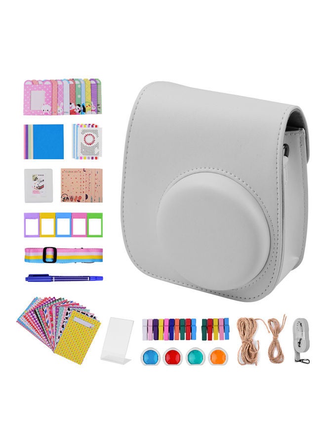 12 In 1 Instant Camera Accessories Bundle Kit White  - Image 2