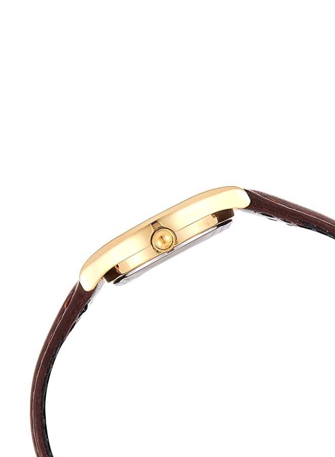 كاسيو ساعة يد كوارتز بعقارب وسوار من الجلد طراز LTP-1094Q-7B5RDF - مقاس 23 مم - لون بني للنساء - Image 4