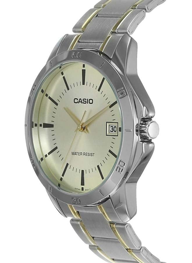 CASIO Men's Stainless Steel Analog Quartz Watch MTP-V004SG-9AUDF - 40 mm - Silver - Image 2