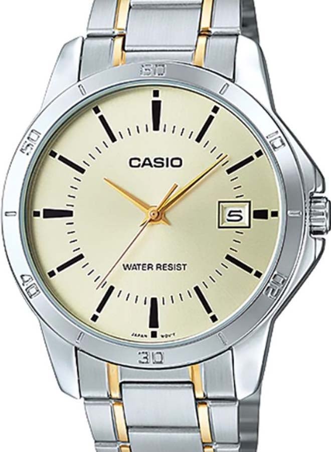 CASIO Men's Stainless Steel Analog Quartz Watch MTP-V004SG-9AUDF - 40 mm - Silver - Image 3
