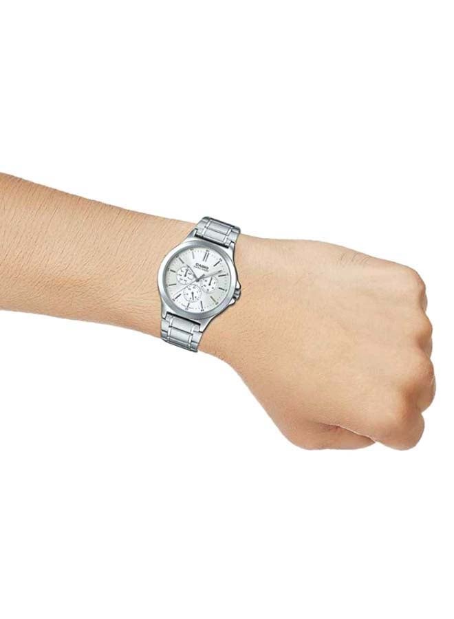 CASIO - Men's Enticer Analog Watch Mtp-V300d-7Audf - 47 mm - Silver - Image 1
