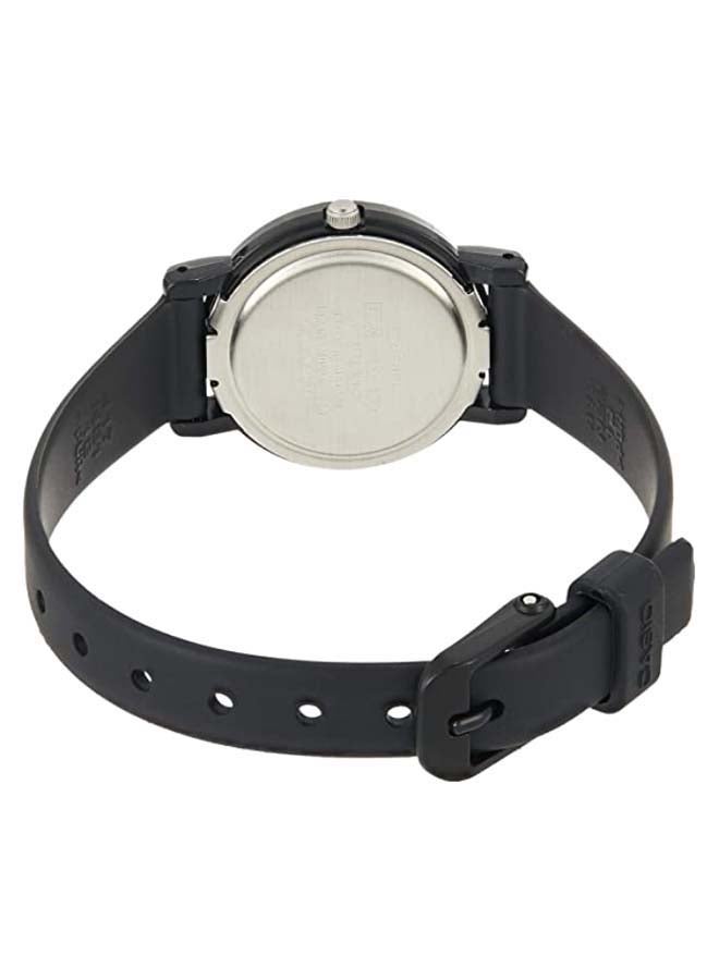 كاسيو ساعة يد بعقارب وسوار من الراتينج مقاومة للماء طراز LQ139AMV-1L - 25 مم - لون أسود للنساء - Image 4