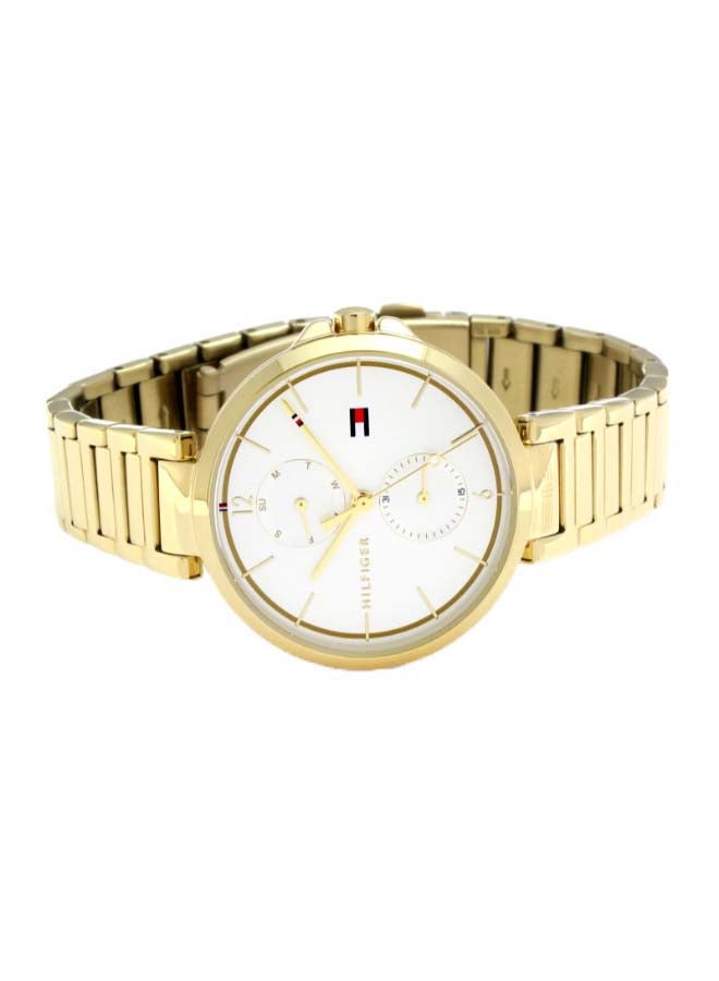 TOMMY HILFIGER - Women's Round Shape Metal Analog Wrist Watch 37 mm - Gold - 1782128 - Image 1