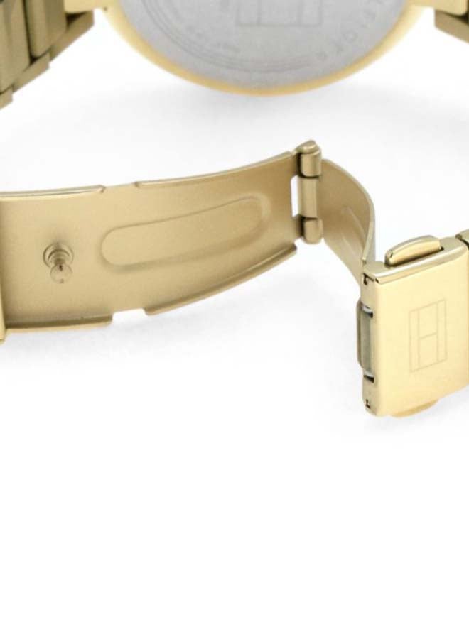 TOMMY HILFIGER - Women's Round Shape Metal Analog Wrist Watch 37 mm - Gold - 1782128 - Image 1