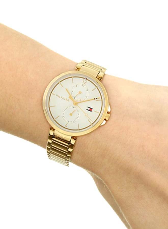TOMMY HILFIGER - Women's Round Shape Metal Analog Wrist Watch 37 mm - Gold - 1782128 - Image 1