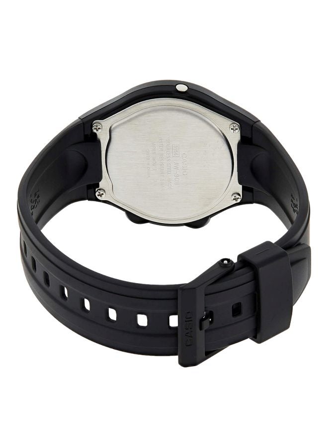 كاسيو ساعة يد رسمية بعقارب طراز AW-90H-2B - قياس 45 مم - لون أسود للرجال - Image 2