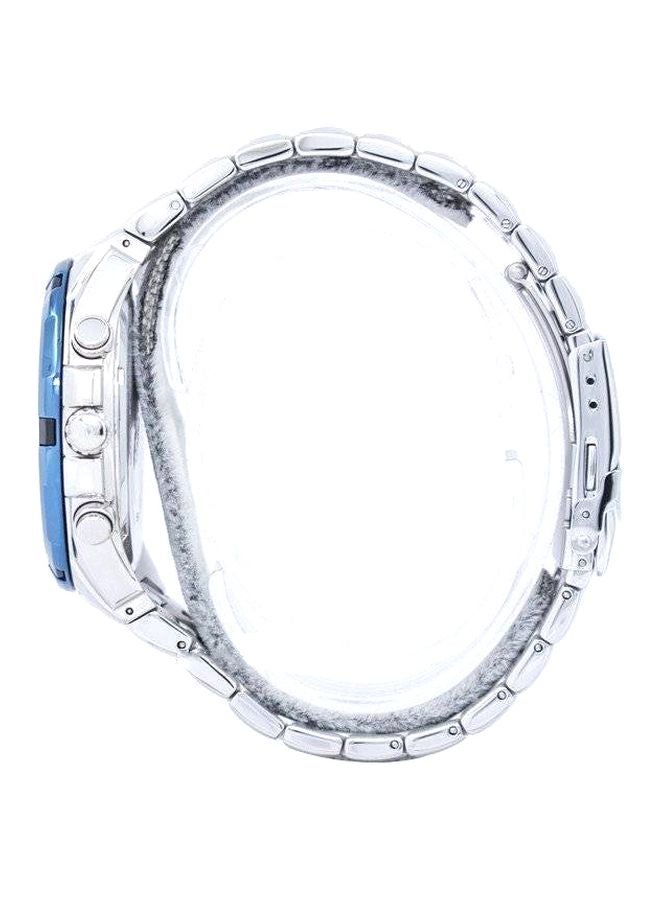 كاسيو ساعة يد كاجوال بعقارب طراز EF-539D-1A2 - قياس 54 مم - لون فضي للرجال - Image 3