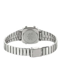 Women's Water Resistant Stainless Steel Digital Watch LA-670WA-1D - 25 mm - Silver - v1619084206/N12599082A_10