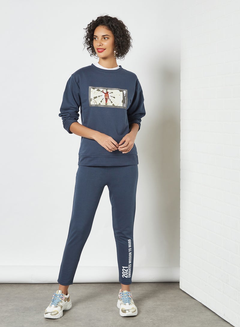 Sivvi x GenM - Mission Mars Cropped Pants Blue - Image 1