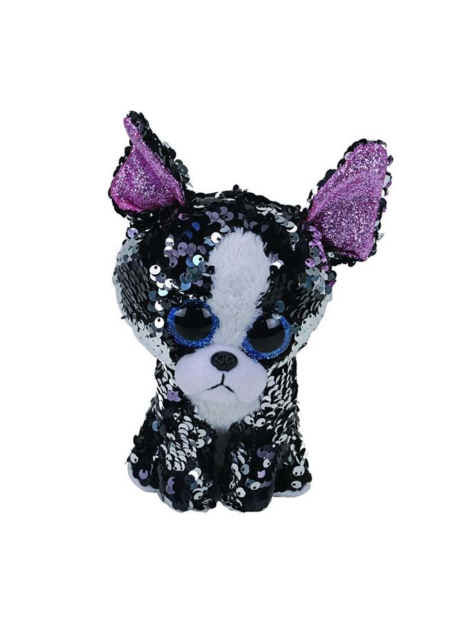 Ty Boos Flippable Dog Portia Black 9 inch 