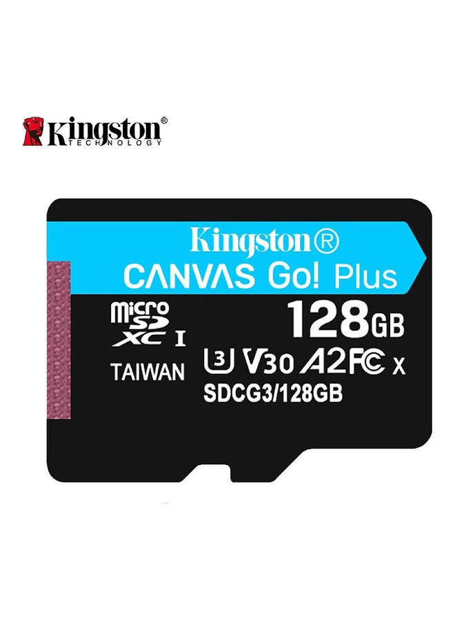 Kingston Canvas Go! Plus Micro SDXC I Memory Card Black/Blue/White  - Image 1