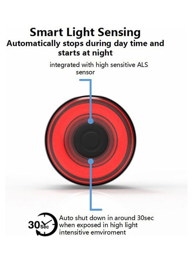 Generic LED USB Charging Cycling Tail Lamp 13.25x8.55x3.6cm - Image 4