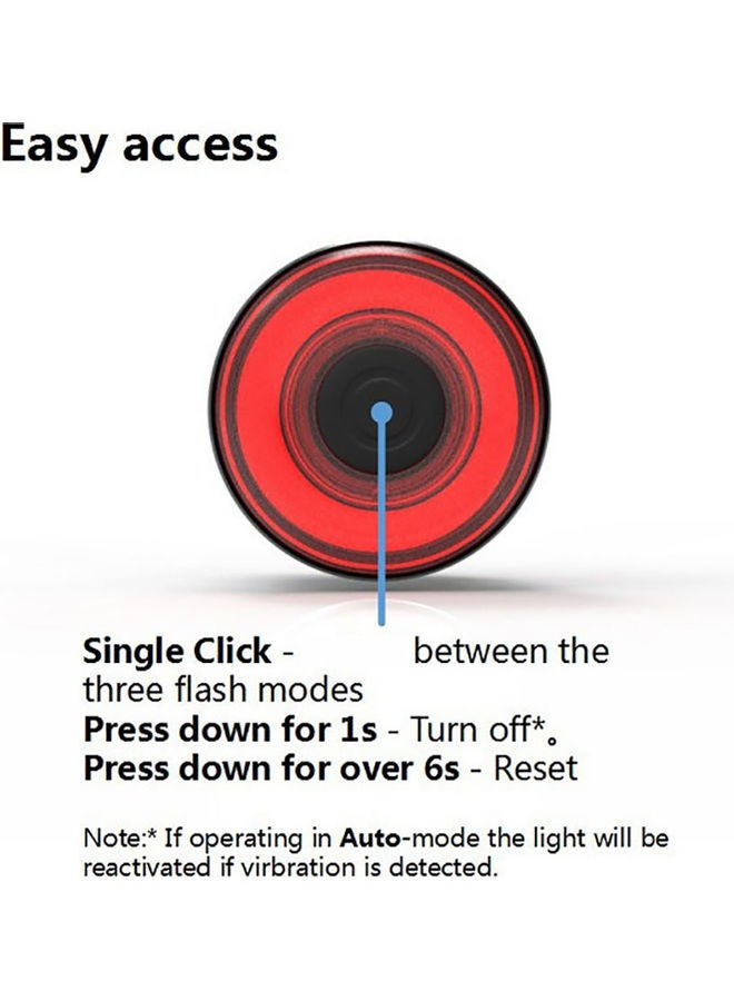 Generic LED USB Charging Cycling Tail Lamp 13.25x8.55x3.6cm - Image 5