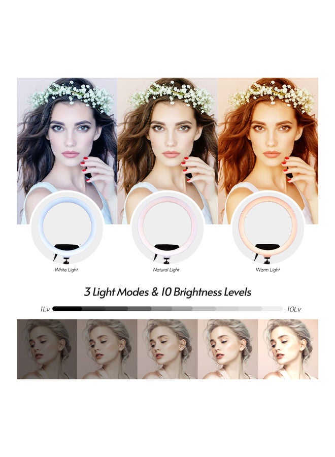 ماركة غير محددة ضوء LED حلقي قابل للتعتيم متعدد الألوان  - Image 5
