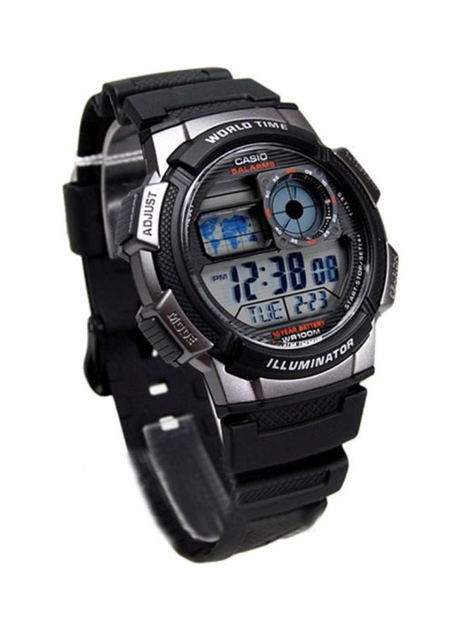 كاسيو ساعة يد رقمية من سلسلة يوث طراز AE-1000W-1BV - قياس 44 مم - لون أسود للرجال - Image 5