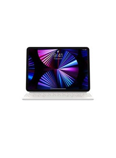 أبل لوحة مفاتيح Magic Keyboard لجهاز iPad Pro مقاس 11 بوصة (الجيل الرابع) وiPad Air (الجيل الخامس) - عربي - أبيض أبيض  - Image 2