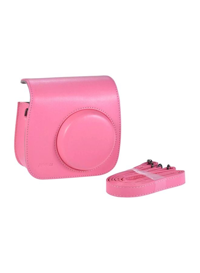 Instant Camera Case Bag With Strap For Fujifilm Instax Mini 9/8/8+/8s Flamingo