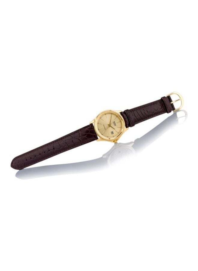 كاسيو ساعة يد إنتايسر بعقارب طراز LTP-1183Q-9A - مقاس 29 مم - لون بني للنساء - Image 5