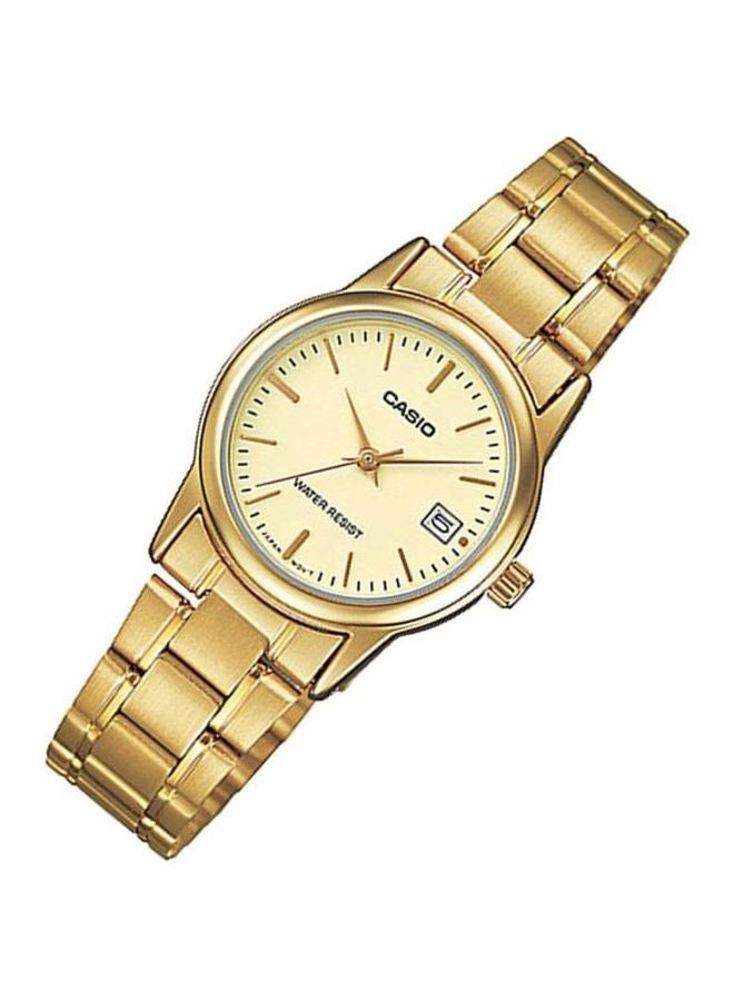 كاسيو ساعة أنالوج مقاومة للماء LTP-V002F-9AUDF - 31 ملم - ذهبي - Image 4
