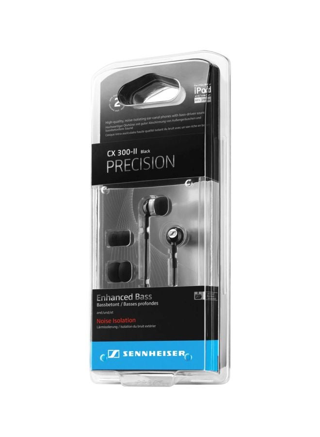 Sennheiser - In-Ear 3.5mm Earphone With Microphone Black - Image 1