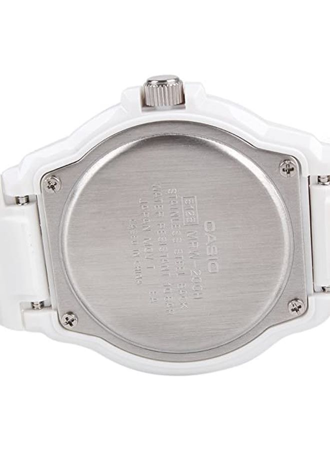 كاسيو ساعة يد بعقارب مقاومة للماء طراز MRW-200HC-7B2 - مقاس 44 مم - لون أبيض للرجال - Image 5