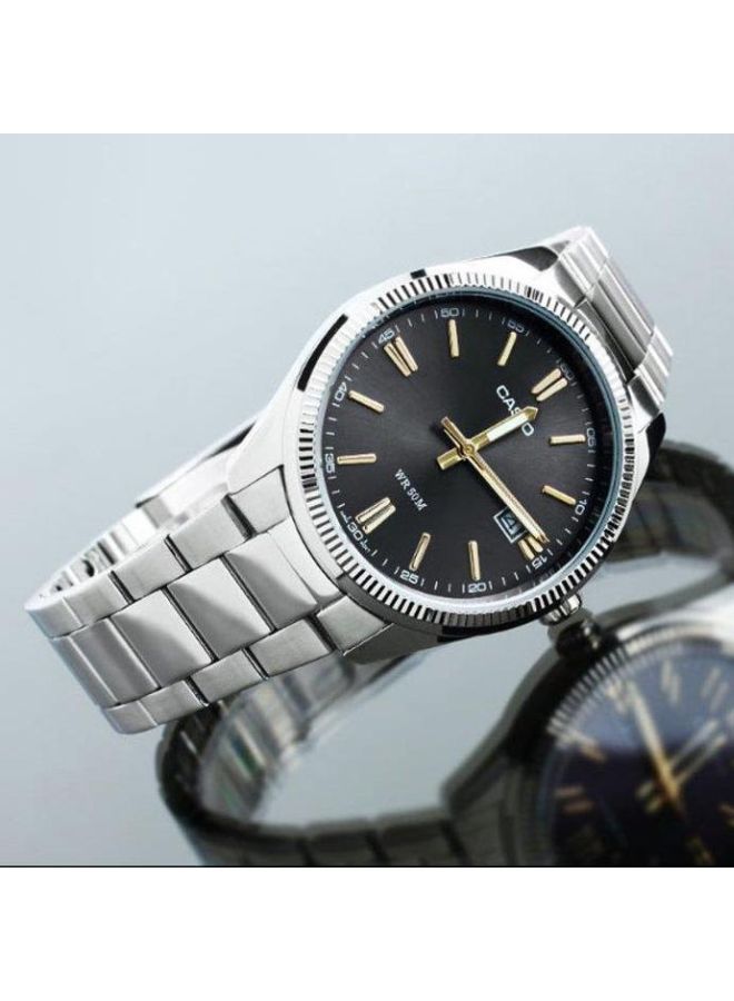 Men's Enticer Analog Watch MTP-1302D-1A2 - 39 mm - Silver