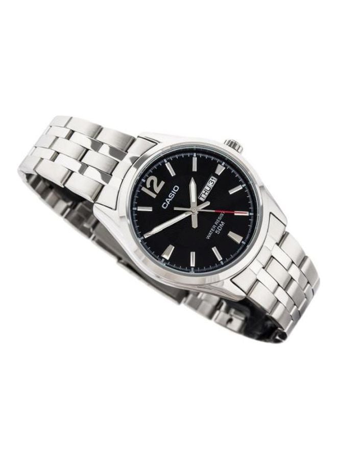 كاسيو ساعة يد انتايسر MTP-1335D-1A - قياس 44 مم - فضي للرجال - Image 4