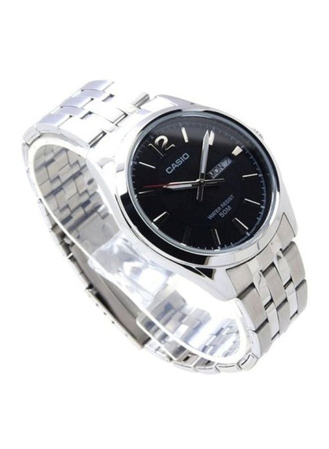 كاسيو ساعة يد انتايسر MTP-1335D-1A - قياس 44 مم - فضي للرجال - Image 5