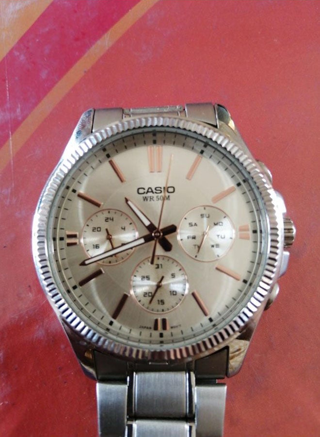 CASIO Men's Men's Stainless Steel Analog Watch MTP-1375D-7A2 - 42 mm - Image 5